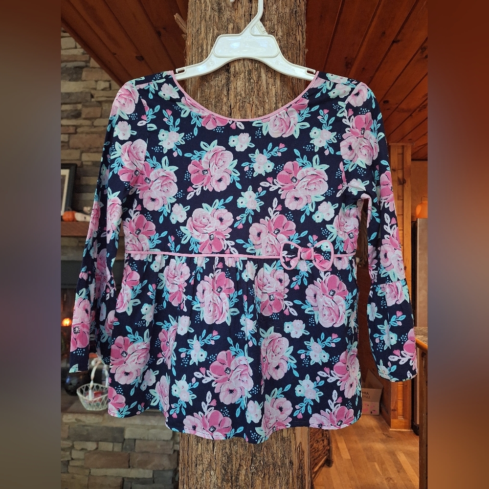 Floral Long Sleeve Girls Top By Crown & Ivy XL